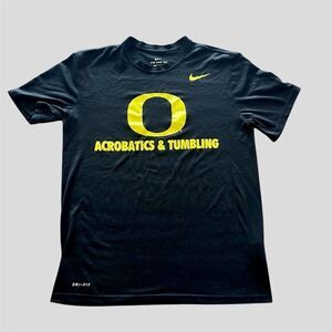 Nike Oregon Ducks Black Yellow Tee Acrobatics & Tumbling Medium